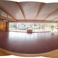 Panoramaaufnahme des Bürgerhaus Niedertiefenbach von Innen