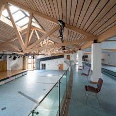 Bürgerhaus Obertiefenbach von Empore in Saal