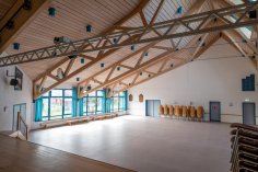 Bügerhaus Schupach Großer Saal von Bühne aus