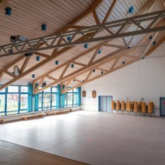 Bügerhaus Schupach Großer Saal von Bühne aus